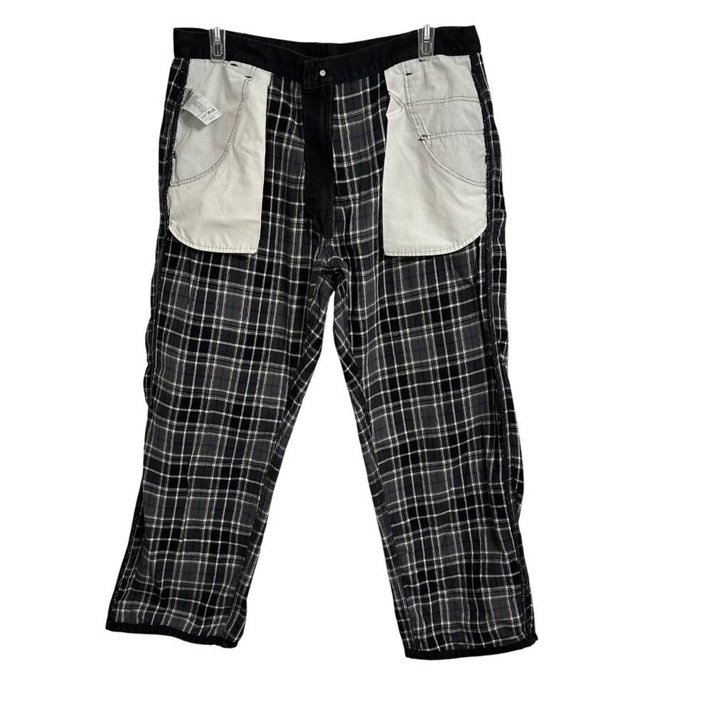 Carhartt Mens Cargo Work Pants 40x30 Loose Straight Washed Flannel Lined - Picture 5 of 8